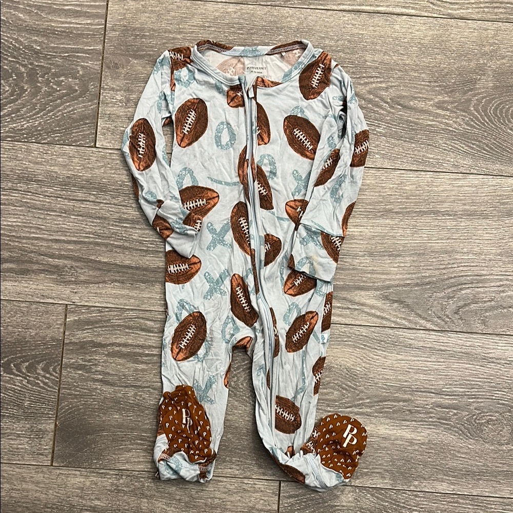 Football Print Kids One Piece - Posh Peanut